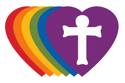 LGBTQ Welcome Symbol Rainbow Heart